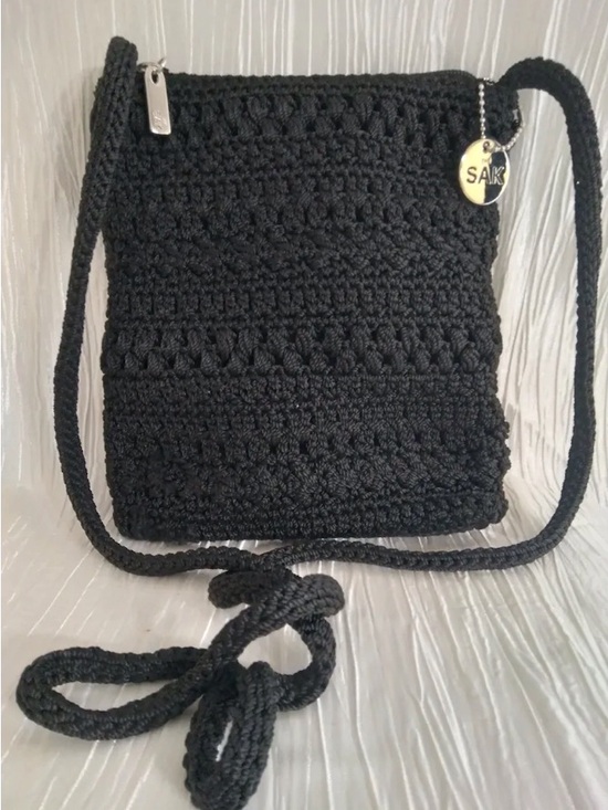 The Sak Handbags - The Sak Vintage Black Crochet Crossbody